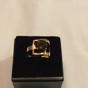 Sterling silver topaz ring